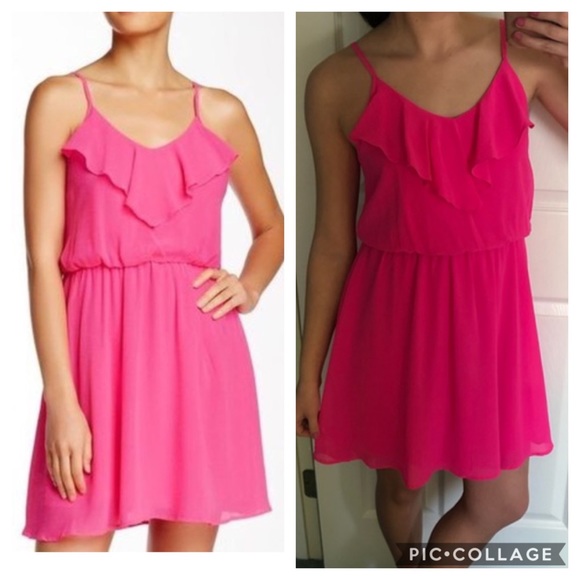 hot pink cami dress